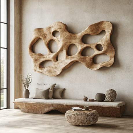 Kaelor Sculpted Solid Wood Wall Art - Timberustic Wall Art