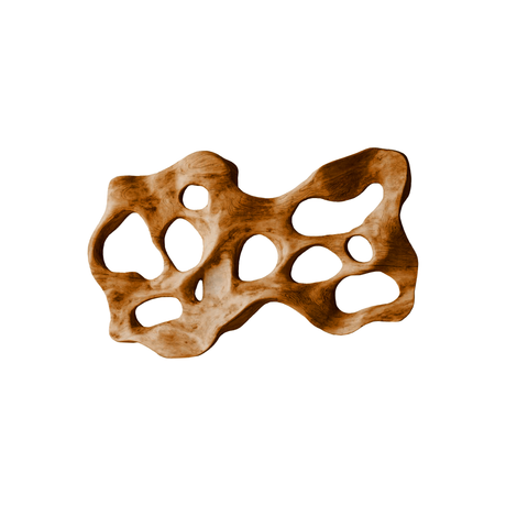 Kaelor Sculpted Solid Wood Wall Art Brown - Timberustic Wall Art
