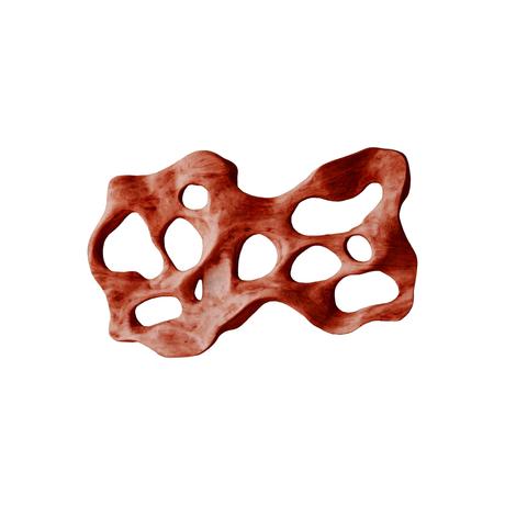 Kaelor Sculpted Solid Wood Wall Art Mahogany - Timberustic Wall Art