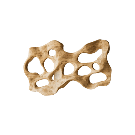 Kaelor Sculpted Solid Wood Wall Art Natural Oak - Timberustic Wall Art