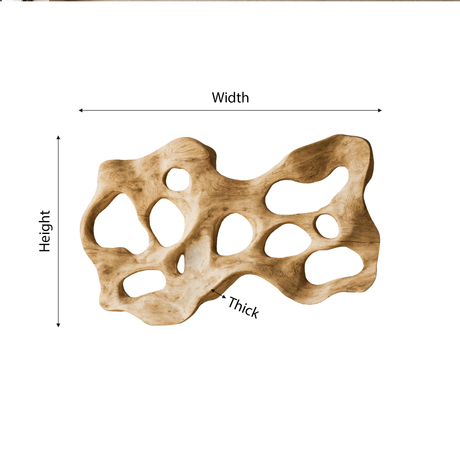 Kaelor Sculpted Solid Wood Wall Art - Timberustic Wall Art