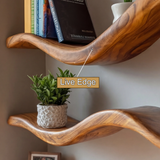 Kaelric Sculpted Solid Wood Floating Shelf SPA963598 - Timberustic Floating Shelf