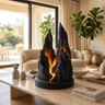 Kaelspire Sculpted Mountain Table Lamp Black - Timberustic Table Lamp