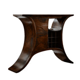 Kaelthor Handcrafted Solid Wood Bar Cabinet