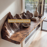 Kaelvorn Live Edge Solid Wood Mountain Floating Shelf SPA254893 - Timberustic Floating Shelf