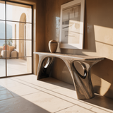 Kaori Modern Organic Sculptural Console Table