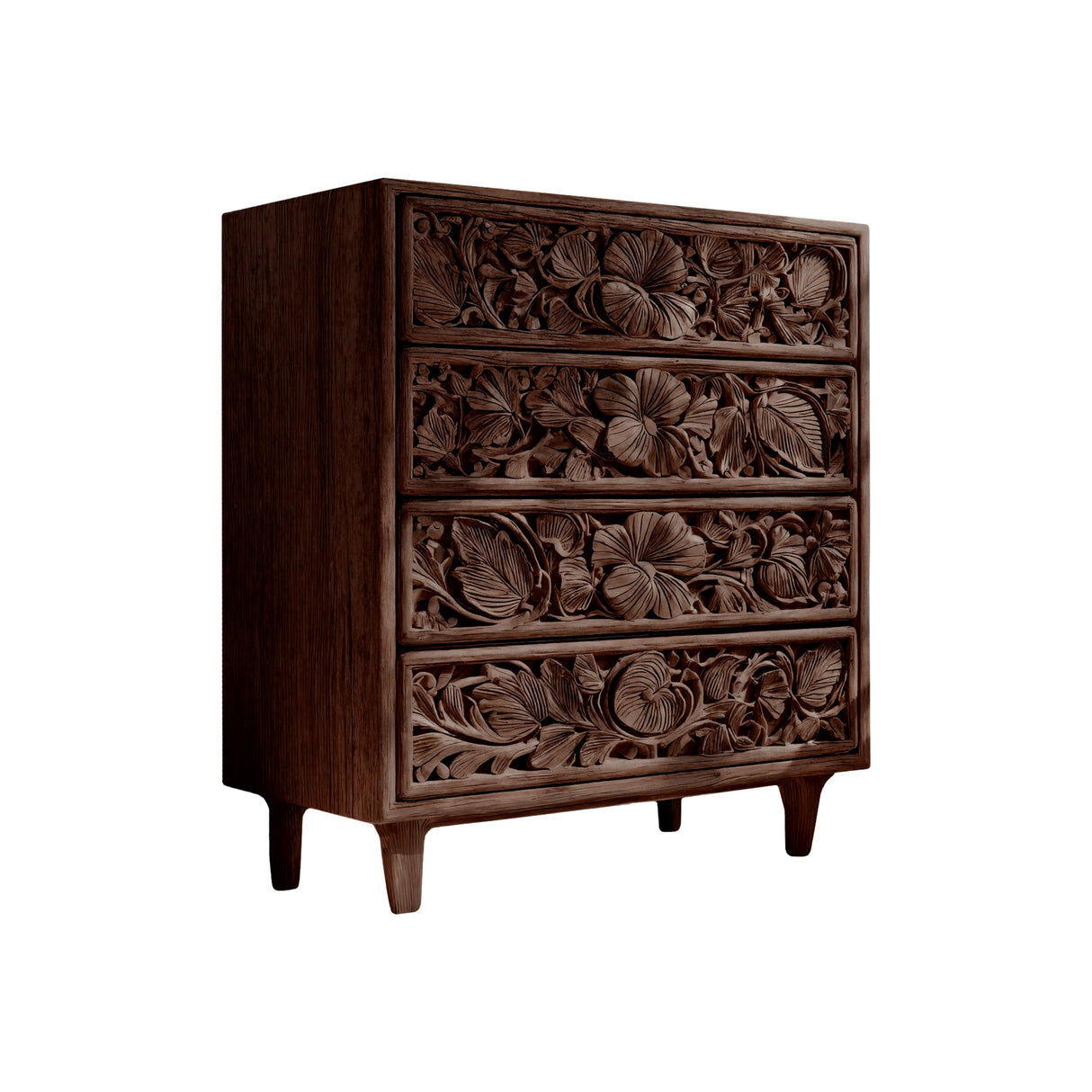 Kavana Hand-Carved Solid Wood Sideboard Cabinet