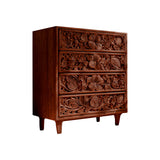 Kavana Hand-Carved Solid Wood Sideboard Cabinet