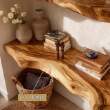 Kavion Live Edge Solid Wood Floating Shelf SPA486225 - Timberustic Floating Shelf