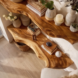 Kavion Live Edge Solid Wood Floating Shelf SPA486225 - Timberustic Floating Shelf