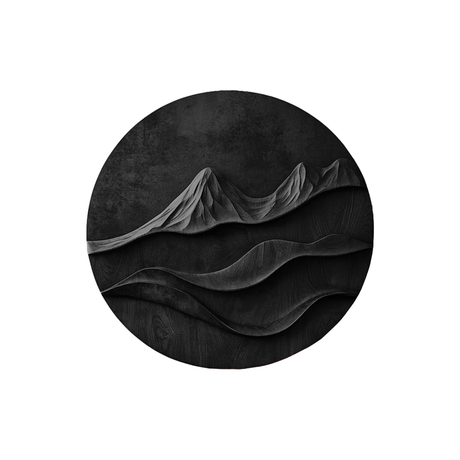 Kavira Sculpted Solid Wood Wall Art Black - Timberustic Wall Art