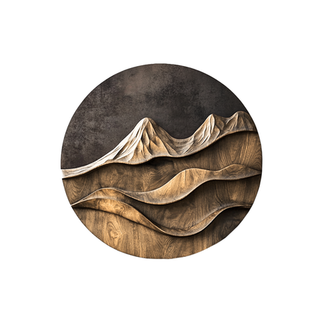 Kavira Sculpted Solid Wood Wall Art Natural Oak - Timberustic Wall Art