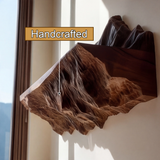 Kavren Sculpted Solid Wood Mountain Floating Shelf SPA983982 - Timberustic Floating Shelf