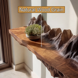 Kavren Sculpted Solid Wood Mountain Floating Shelf SPA983982 - Timberustic Floating Shelf