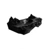 Kavros Sculptural Carved Solid Wood Floating Bathroom Vanity with Integrated Sink Black - Timberustic Floating Bathroom Vanity with Integrated Sink