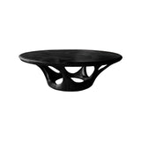 Kavryn Sculpted Solid Wood Round Coffee Table