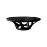 Kavryn Sculpted Solid Wood Round Coffee Table