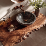 Kelvion Live Edge Solid Wood Floating Bathroom Vanity SPA514203 - Timberustic Floating Bathroom Vanity