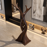 Knotspire Handcrafted Sculpted Solid Wood Tree Coat Rack