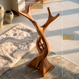 Knotspire Handcrafted Sculpted Solid Wood Tree Coat Rack - Timberustic Tree Coat Rack