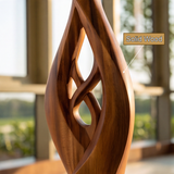 Knotspire Handcrafted Sculpted Solid Wood Tree Coat Rack