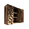 Korren Sculpted Solid Wood Floating Bathroom Cabinet Natural Oak - Timberustic Floating Bathroom Cabinet
