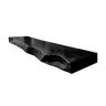 Korvane Live Edge Solid Wood Floating Bathroom Vanity Black - Timberustic Floating Bathroom Vanity