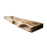 Korvane Live Edge Solid Wood Floating Bathroom Vanity Natural Oak - Timberustic Floating Bathroom Vanity