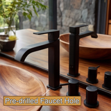 Korvane Live Edge Solid Wood Floating Bathroom Vanity - Timberustic Floating Bathroom Vanity