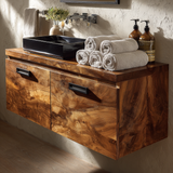 Korven Solid Wood Floating Bathroom Vanity with Drawers - Timberustic Floating Bathroom Vanity With Drawers