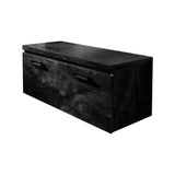 Korven Solid Wood Floating Bathroom Vanity with Drawers Black - Timberustic Floating Bathroom Vanity With Drawers