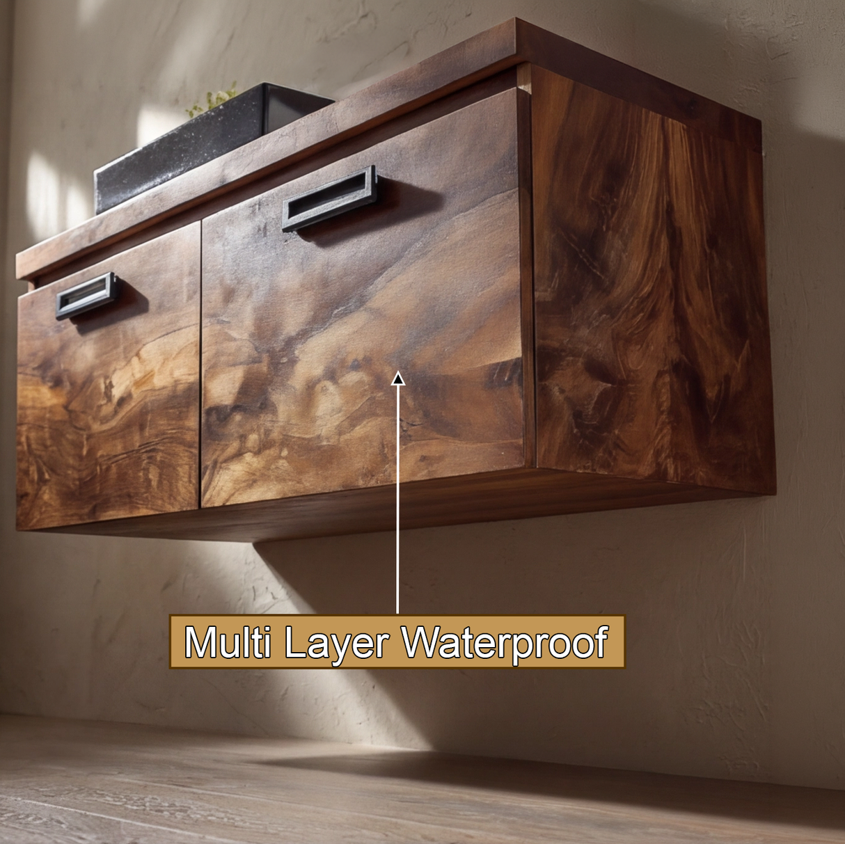 Korven Solid Wood Floating Bathroom Vanity with Drawers - Timberustic Floating Bathroom Vanity With Drawers