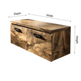 Korven Solid Wood Floating Bathroom Vanity with Drawers - Timberustic Floating Bathroom Vanity With Drawers