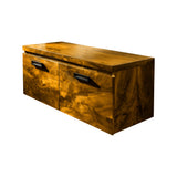 Korven Solid Wood Floating Bathroom Vanity with Drawers Teak - Timberustic Floating Bathroom Vanity With Drawers