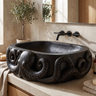 Krakora Handcrafted Solid Wood Octopus Vessel Sink - Timberustic Vessel Sinks