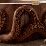 Krakora Handcrafted Solid Wood Octopus Vessel Sink