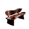 Leafform Solis Solid Wood Outdoor Bench Dark Walnut - Timberustic Bench