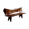 Leafwave Live Edge Indoor Bench Dark Walnut - Timberustic Bench