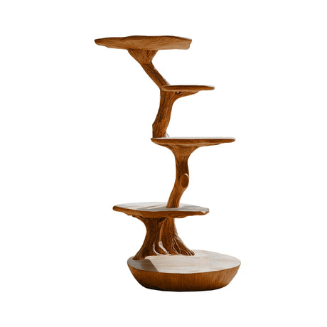 Lignum Sculpted Solid Wood Tree-Inspired Cat Tree Shelf Brown - Timberustic Tree-Inspired Cat Tree Shelf