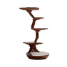 Lignum Sculpted Solid Wood Tree-Inspired Cat Tree Shelf Dark Walnut - Timberustic Tree-Inspired Cat Tree Shelf