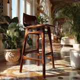 Lioren Arc Solid Wood Bar Stool - Timberustic Bar Stool