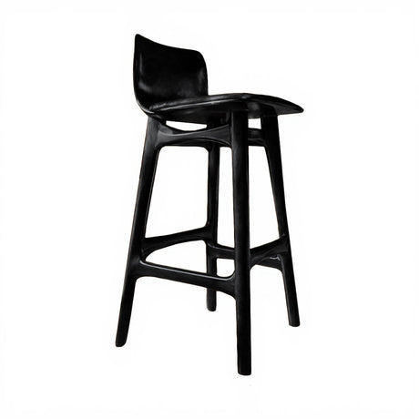 Lioren Arc Solid Wood Bar Stool Black - Timberustic Bar Stool