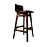 Lioren Arc Solid Wood Bar Stool Dark Walnut - Timberustic Bar Stool