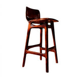 Lioren Arc Solid Wood Bar Stool Mahogany - Timberustic Bar Stool