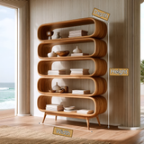 Lioren Handcrafted Solid Wood Bookshelf