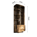 Lioren Sculpted Solid Wood Bathroom Cabinet - Timberustic Bathroom Cabinet