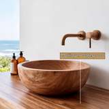Lioren Sculpted Solid Wood Floating Bathroom Vanity with Drawers SPA182397 - Timberustic Floating Bathroom Vanity With Drawers
