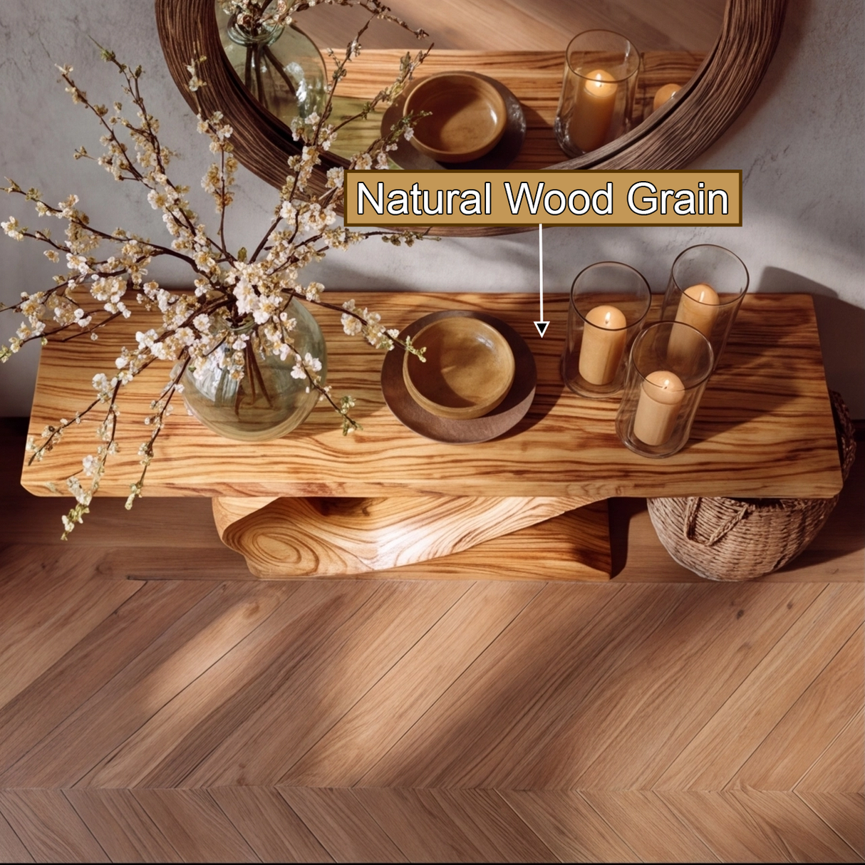 Liorvain Sculpted Solid Wood Console Table - Timberustic Console Table