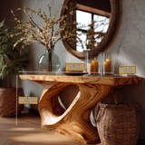 Liorvain Sculpted Solid Wood Console Table - Timberustic Console Table