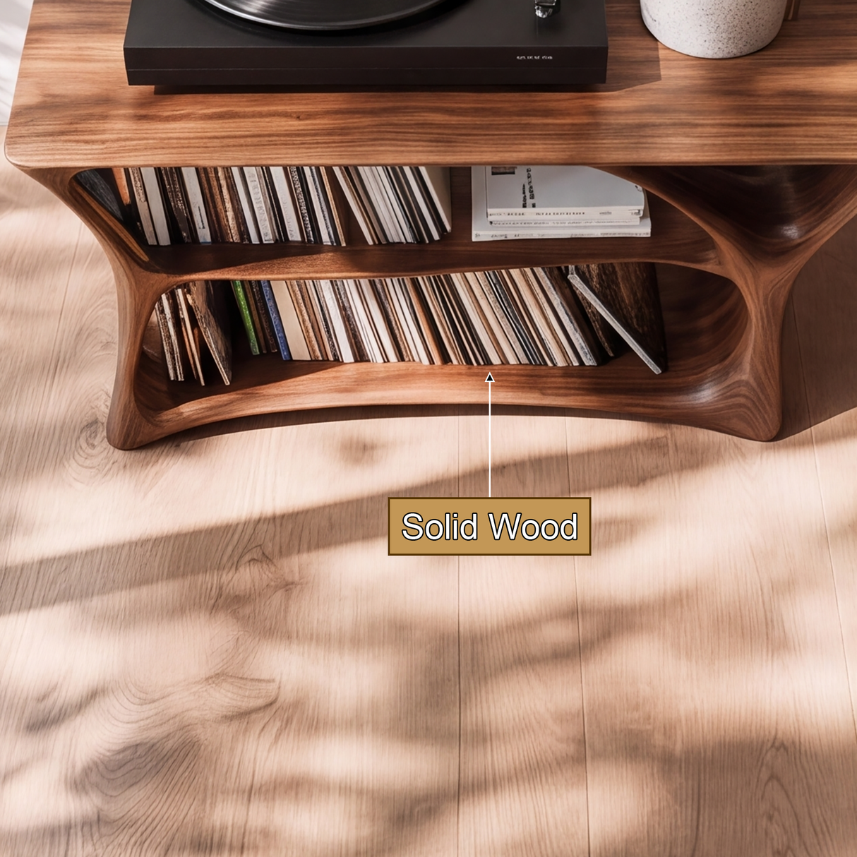 Liorven Handcrafted Solid Wood Record Player Stand Spa924364 - Timberustic Record Player Stand With Storage
